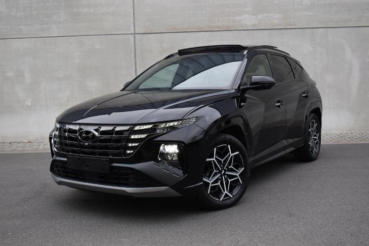 Hyundai Tucson 1.6 Hybrid Htrac 4X4 N-Line 265*Pano*, Auto's, Hyundai, Bedrijf, Te koop, Tucson, 4x4, Achteruitrijcamera, Adaptieve lichten