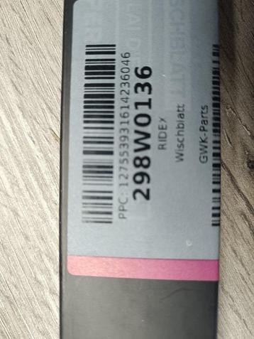 Ridex Ruitenwissers (298W0136, 620 mm) beschikbaar voor biedingen