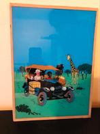 Cadre en verre Tintin au Congo, Collections, Personnages de BD, Tintin, Autres types, Neuf