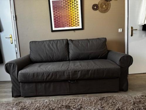 canapé BACKABRO convertible en lit 160cm pour 400€, Huis en Inrichting, Slaapkamer | Slaapbanken, Gebruikt, Bruin, Ophalen