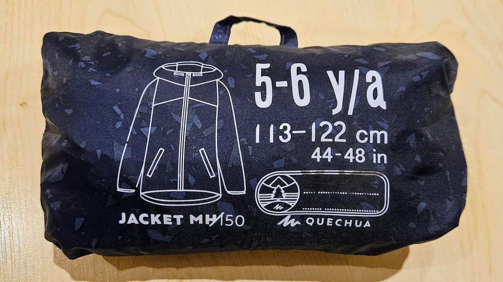 Regenjas maat 5-6j/113-122cm, Kinderen en Baby's, Ophalen, Zo goed als nieuw, Quechua, Decathlon, Jongen