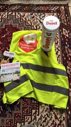 Duvel “ On tour” fluo hesje . & blikken bus. Nieuwstaat, Ophalen of Verzenden, Zo goed als nieuw, Kleding, Duvel