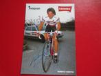 wielerkaart 1985 team carrera roberto visentini  signe, Comme neuf, Envoi