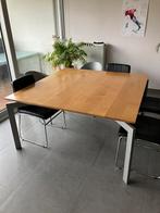Houten Design tafel 150x150x75, Huis en Inrichting, Tafels | Eettafels, 150 tot 200 cm, 150 tot 200 cm, Design, Zo goed als nieuw