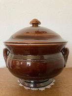 Grande terrine à soupe ancienne - céramique brune, Maison & Meubles, Cuisine | Casseroles & Poêles, Autres types, Autres matériaux