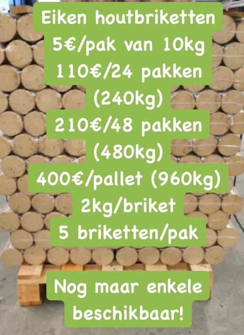 Nestro houtbriketten eik+beuk, Bricolage & Construction, Bois & Planches, Neuf, Palette, Enlèvement