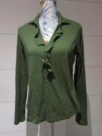 Dames blouse / trui - V-hals - Groen - Pauline B, Pauline B., Enlèvement ou Envoi, Porté, Vert