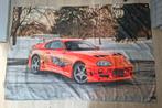 Banner/Vlag : Toyota Supra Fast & Furious (180cm x 120cm), Ophalen of Verzenden