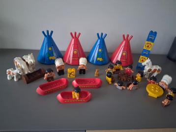 Lego duplo grote indianen set vintage  beschikbaar voor biedingen