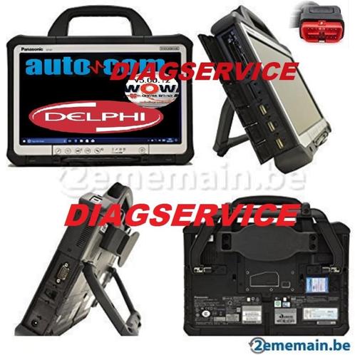 VALISE DE DIAGNOSTIC PRO PANASONIC RUGGED  DELPHI+AUTOCOM 21, Auto diversen, Autogereedschap, Zo goed als nieuw, Ophalen
