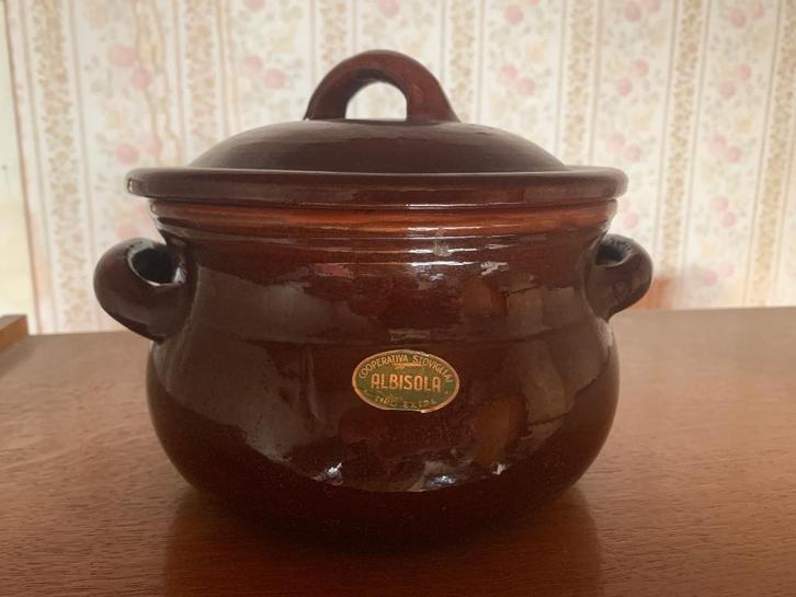 Terracotta braadpot, Huis en Inrichting, Keuken | Potten en Pannen, Gebruikt, Overige typen, Overige materialen, Ophalen