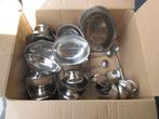 Allerlei potjes, schotels, hapjeslepels, Ophalen, Gebruikt, Inox of Chroom