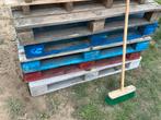 Gratis 7 stevige palletten (Chep, EPAL, etc), Doe-het-zelf en Bouw, Hout en Planken, Ophalen