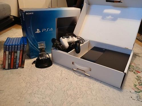 Ps4 met 3 half-werkte controllers en 8 games, Games en Spelcomputers, Games | Sony PlayStation 4, Zo goed als nieuw, 3 spelers of meer