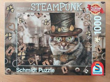 Puzzle 1000 pièces - Schmidt - chat steam punk