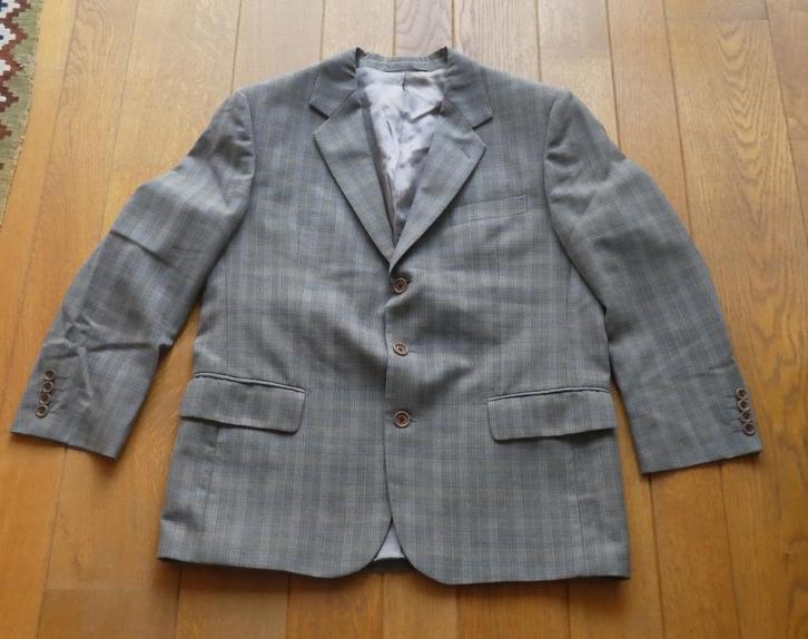 Licht grijze, geruite blazer – merk: Gulliver, Kleding | Heren, Kostuums en vesten, Zo goed als nieuw, Maat 48/50 (M), Grijs, Ophalen of Verzenden