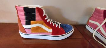 Kleurrijke Vans Sk8-Hi Patchwork   beschikbaar voor biedingen