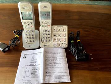 Dubbel telefoontoestel vaste lijn. Ook geschikt  voor oudere, Telecommunicatie, Vaste telefoons | Niet Draadloos, Ophalen of Verzenden
