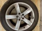 Jante Audi avec pneu hiver, 17 inch, Banden en Velgen, Gebruikt, 225 mm