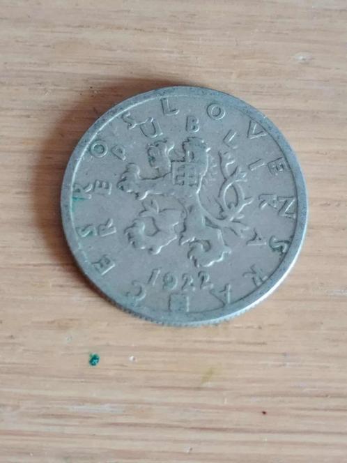 TSJECHOSLOWAKIJE 50 Haleru 1922, Postzegels en Munten, Munten | Europa | Niet-Euromunten, Losse munt, Overige landen, Ophalen of Verzenden