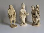 okimono ivoor 3 stuks boer-visser- geisha, Antiek en Kunst, Kunst | Beelden en Houtsnijwerken, Ophalen of Verzenden