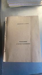 Rare carnet procès verbaux avertissement gendarmerie, Enlèvement ou Envoi, Gendarmerie, Autres types