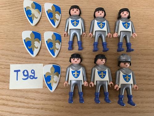 PLAYMOBIL T92 - LOT 6 RIDDERS, Kinderen en Baby's, Speelgoed | Playmobil, Zo goed als nieuw, Los Playmobil, Ophalen of Verzenden