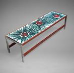 Vintage De Nisco Salontafel Keramiek Chroomhout 1970's, Antiek en Kunst, Antiek | Woonaccessoires, Ophalen