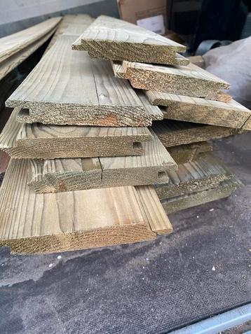 Planken tand en groef, Enlèvement, Comme neuf, Planches