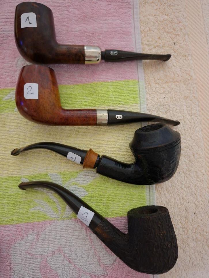 set van 12 pijpen Chacom, Lambolay, Ropp etc., Verzamelen, Rookartikelen, Aanstekers en Luciferdoosjes, Ophalen of Verzenden