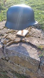 Originele Duitse M40-helm, Verzamelen, Militaria | Tweede Wereldoorlog, Ophalen of Verzenden