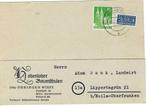 Briefkaart 1950 Duitsland, Timbres & Monnaies, Lettres & Enveloppes | Étranger, Carte postale, Envoi