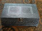 Superbe boîte à bijoux en métal argenté. Vintage 18 x12x6 cm, Collections, Boîte en métal, Enlèvement ou Envoi