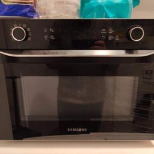 Zwarte combi microgolf van Samsung, Elektronische apparatuur, Ovens, Zo goed als nieuw, Vrijstaand, Oven met grill, 45 tot 60 cm