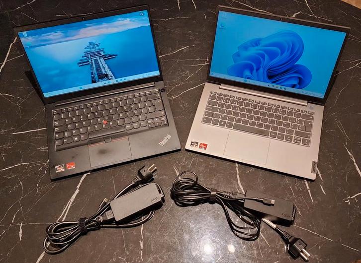 2 Lenovo Laptops: ThinkBook & ThinkPad - Garantie tot 2027!, Computers en Software, Windows Laptops, Zo goed als nieuw, 14 inch