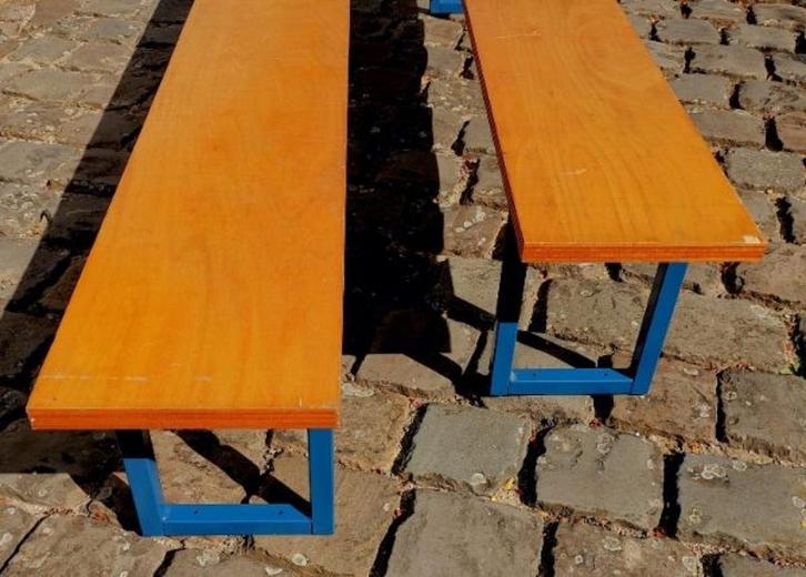 Stevige banken van Overtoom / Manutan, Huis en Inrichting, Woonaccessoires | Overige, Gebruikt, Ophalen