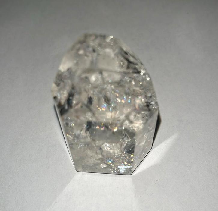 Natuurlijke Fire & Ice Kristal - 71gram - 55mm x 33mm x 25mm, Bijoux, Sacs & Beauté, Pierres précieuses, Neuf, Enlèvement ou Envoi
