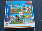 Trefl puzzel 3-in-1 Paw Patrol / Pippa pig, Ophalen, 10 tot 50 stukjes, Zo goed als nieuw, Van hout