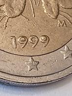 2 € met misslag in de eerste en laatste 9 van 1999, Ophalen of Verzenden, Finland, 2 euro, Losse munt