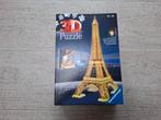Ravensburger 3d puzzel eifeltoren met licht ONGEOPEND, Ophalen of Verzenden, Zo goed als nieuw