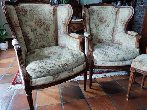 Luikse salon Lodewijk XVI zithoek bj.1890-1910, Antiek en Kunst, Antiek | Meubels | Stoelen en Sofa's, Ophalen