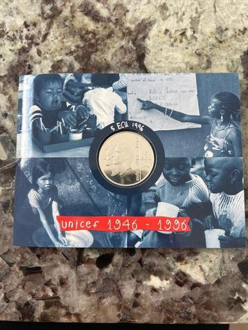 5 ECU Silver UNICEF 50 - 1996 beschikbaar voor biedingen