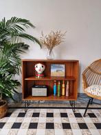 Vintage midcentury boekenkastje | open kastje | retro, Teck, 25 à 50 cm, Avec tablette(s), Moins de 100 cm