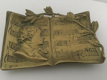 Art Nouveau bronzen beker „Fidelio” Beethoven beschikbaar voor biedingen