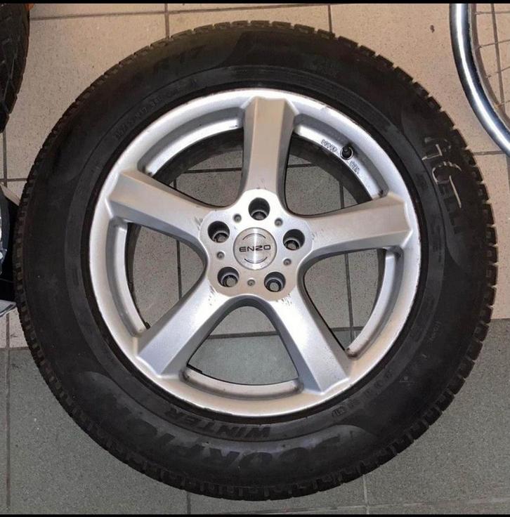 Jantes ENZO 17 pouces avec pneus 215/65 R17 à vendre, Auto-onderdelen, Banden en Velgen, Ophalen of Verzenden