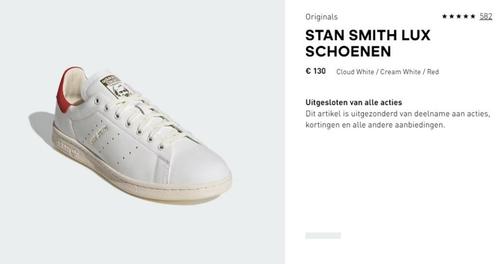 Adidas originals " Stan Smith LUX " 40 2/3 ECHT LEDER !!!, Kleding | Dames, Schoenen, Gedragen, Sneakers, Wit, Ophalen