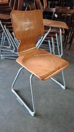 102 vintage pagholz school design plywood stapel&koppel set!, Huis en Inrichting, Stoelen, Ophalen of Verzenden, Zo goed als nieuw