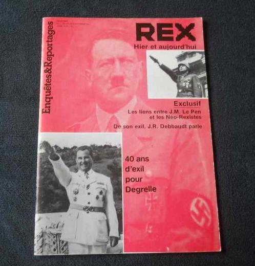 REX hier et aujourd'hui  -  Degrelle, Livres, Histoire & Politique, Utilisé, 20e siècle ou après, Enlèvement ou Envoi