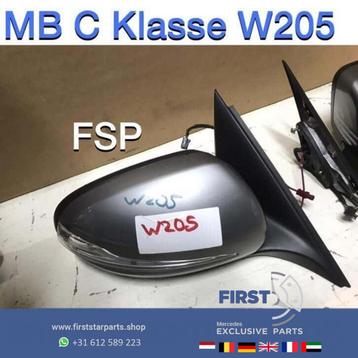 W205 spiegel links / rechts Mercedes C Klasse 2014-2018 whit beschikbaar voor biedingen