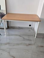 Eettafel eikenfineer wit, Huis en Inrichting, Ophalen, Zo goed als nieuw
